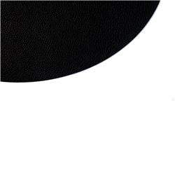 INDIVIDUAL PVC SIMIL CUERO OVAL 43X33 NEGRO