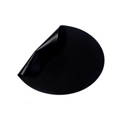 INDIVIDUAL PVC SIMIL CUERO OVAL 43X33 NEGRO