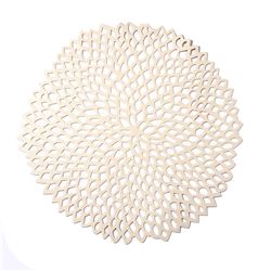 INDIVIDUAL PVC REDONDO CALADO D38CM