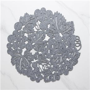 INDIVIDUAL FIELTRO HOJAS VID D. 38CMS