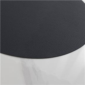 INDIVIDUAL PVC SIMIL CUERO OVAL  AZUL 43X33CMS