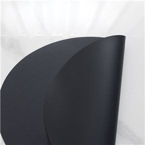 INDIVIDUAL PVC SIMIL CUERO OVAL  AZUL 43X33CMS
