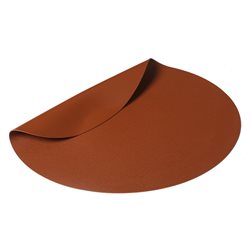 INDIVIDUAL PVC SIMIL CUERO OVAL  MARRON 43X33CMS