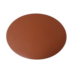 INDIVIDUAL PVC SIMIL CUERO OVAL  MARRON 43X33CMS