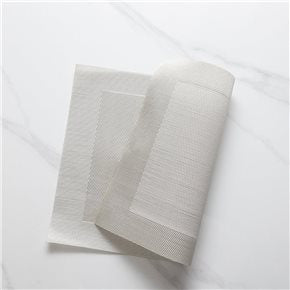 INDIVIDUAL PVC 35x35CM RECUADRO PLATA