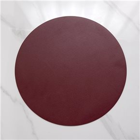 INDIVIDUAL PVC REDONDO COLOR ROJO D38CM