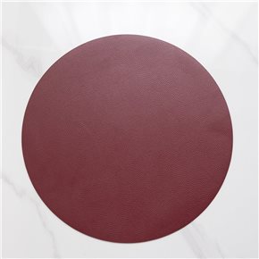 INDIVIDUAL PVC REDONDO COLOR ROJO D38CM