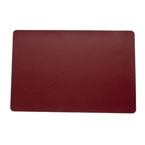 INDIVIDUAL PU SIMIL CUERO 45x30CM ROJO
