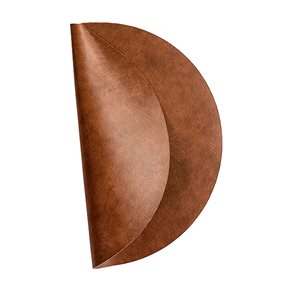 INDIVIDUAL PVC SIMIL CUERO D38CM MARRON