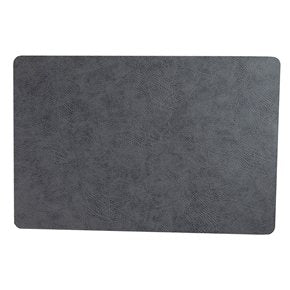 INDIVIDUAL PVC SIMIL CUERO 45x30CM GRIS OSCURO