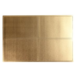 INDIVIDUAL PVC SIMIL CUERO 45x30CM ORO