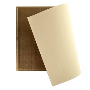 INDIVIDUAL PVC SIMIL CUERO 45x30CM ORO