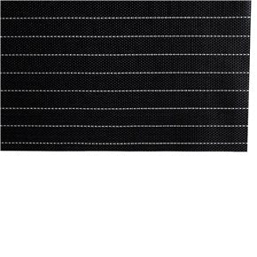 INDIVIDUAL PVC RAYAS BLANCAS 45x30CM NEGRO