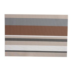 INDIVIDUAL PVC RAYADO 45x30CM TONOS BEIGE