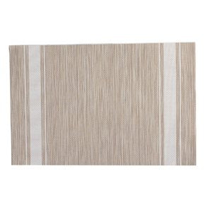 INDIVIDUAL PVC 45x30CM JASPEADO NATURAL/BLANCO