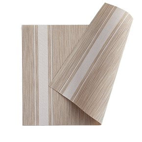 INDIVIDUAL PVC 45x30CM JASPEADO NATURAL/BLANCO