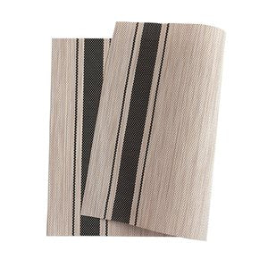 INDIVIDUAL PVC 45x30CM JASPEADO NATURAL/NEGRO