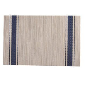 INDIVIDUAL PVC 45x30CM JASPEADO NATURAL/AZUL
