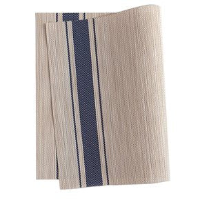 INDIVIDUAL PVC 45x30CM JASPEADO NATURAL/AZUL