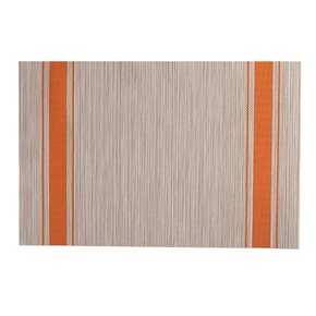 INDIVIDUAL PVC 45x30CM JASPEADO NATURAL/NARANJA