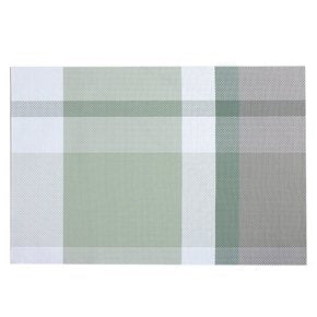 INDIVIDUAL PVC 45x30CM CUADROS TONOS VERDE