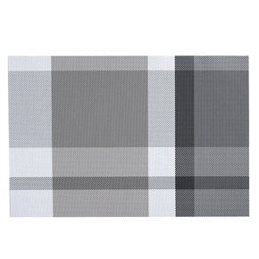 INDIVIDUAL PVC 45x30CM CUADROS TONOS GRIS