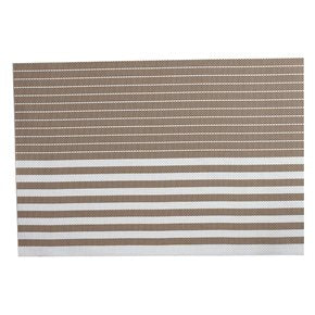 INDIVIDUAL PVC RAYAS 45x30CM BEIGE/BLANCO