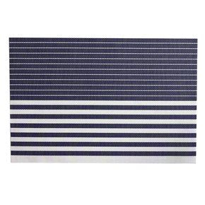 INDIVIDUAL PVC RAYAS 45x30CM AZUL/BLANCO