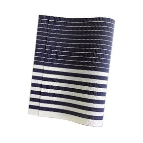 INDIVIDUAL PVC RAYAS 45x30CM AZUL/BLANCO