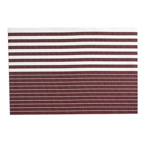 INDIVIDUAL PVC RAYAS 45x30CM ROJO/BLANCO