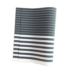 INDIVIDUAL PVC RAYAS 45x30CM VERDE/BLANCO
