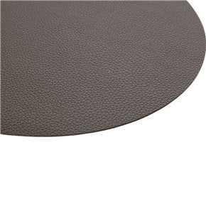 INDIVIDUAL PVC SIMIL CUERO OVAL CAFÉ  43X33CMS