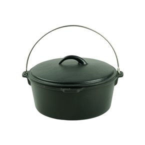 OLLA C/TAPA Y ASA HIERRO 19L D44x16.5CM