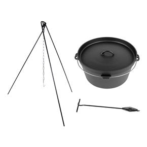 SET OLLA C/SOPORTE HIERRO 9L D30x13CM