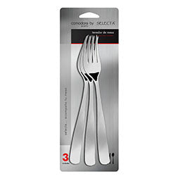 SET X3 TENEDOR DE MESA 19.5CM ACERO 18/10 COMODORO