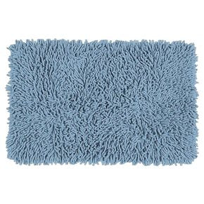 ALFOMBRA RECT BAÑO MONTAÑAS SHAGGY CELESTE 40*60CM
