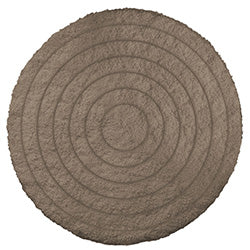 ALFOMBRA REDONDA D40CM CIRCULOS MARRON