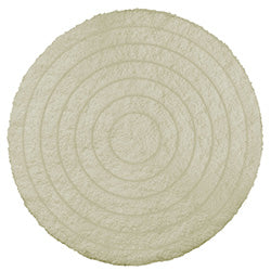 ALFOMBRA REDONDA D40CM CIRCULOS BEIGE