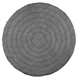 ALFOMBRA REDONDA D40CM CIRCULOS GRIS OSCURO
