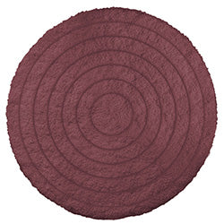 ALFOMBRA REDONDA D40CM CIRCULOS BORDEAUX