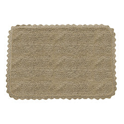ALFOMBRA  BORDE PUNTILLA BEIGE. 40x60CM