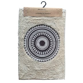 ALFOMBRA 40x60CM MANDALA MARRON Y NATURAL