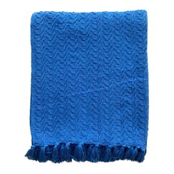 MANTA ALGODÓN 125x150CM AZUL