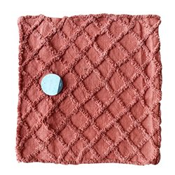 FUNDA ALMOHADON 40x40CM ROMBOS MARRON