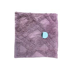 FUNDA ALMOHADON 40x40CM ROMBOS Y LINEAS VIOLETA
