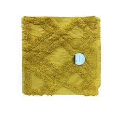 FUNDA ALMOHADON 40x40CM ROMBOS Y LINEAS AMARILLO