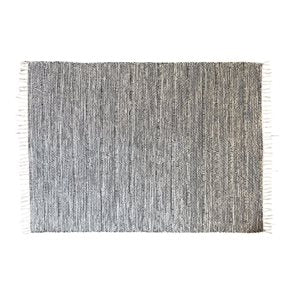 ALFOMBRA 150X210CM JASPEADO FLECOS NATURAL Y NAVY