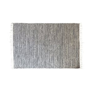 ALFOMBRA 122X178CM JASPEADO FLECOS NATURAL Y NAVY