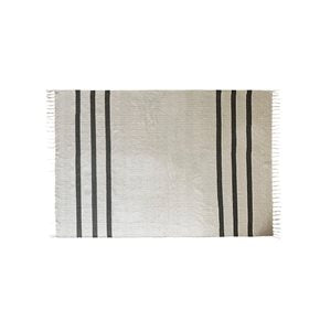 ALFOMBRA 122X178CM FLECOS GUARDA NATURAL Y CARBON
