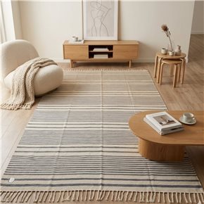 ALFOMBRA C/FLECOS 200X285CM LÍNEAS